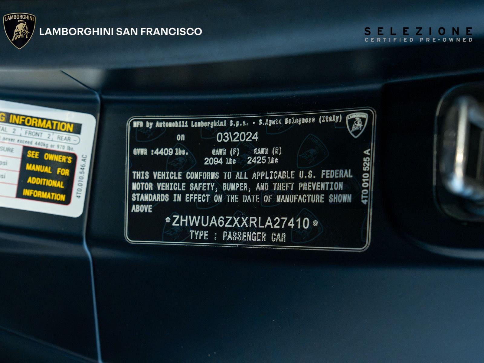 2024 Lamborghini Huracan STO STO