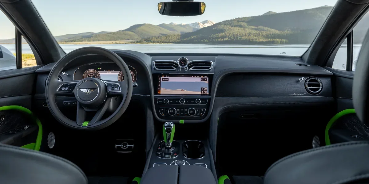 Bentley Bentayga Speed dashboard and infotainment display