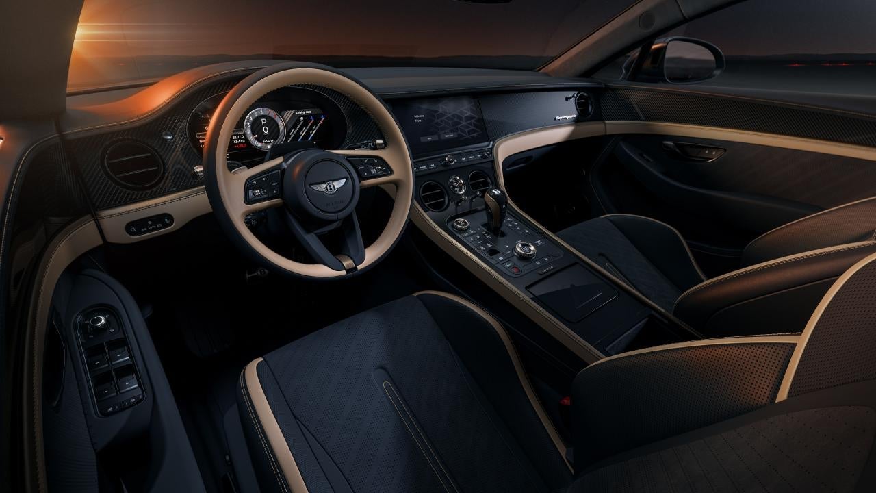 Bentley Supersports two-seat cockpit