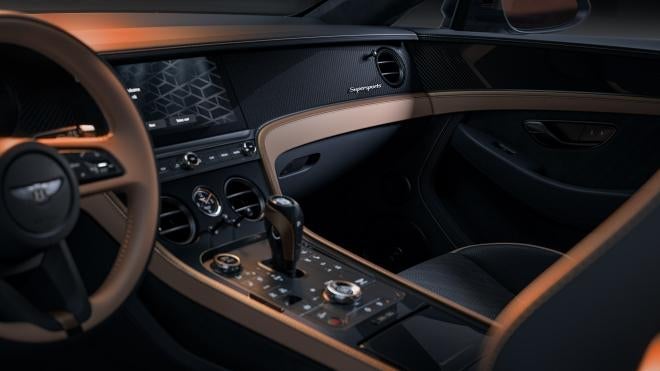 Bentley Supersports center console and passenger fascia